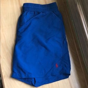 Drawstring Polo swim trunks